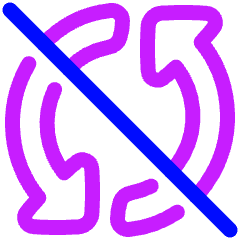 Triangle Arrow Synchronize Disable Icon from Plump Neon Set