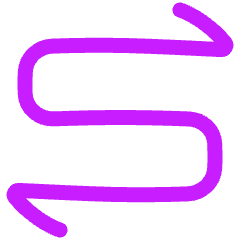 Line Arrow Curvy Both Direction 1 Icon from Plump Neon Set