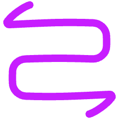Line Arrow Curvy Both Direction 2 Icon from Plump Neon Set