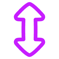 Arrow Vertical Icon from Plump Neon Set