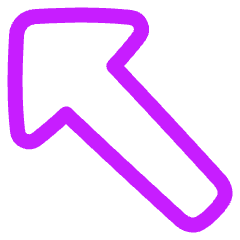 Diagonal Triangle Arrow Upper Left Icon from Plump Neon Set
