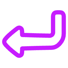 Triangle Arrow Bend Down Left Icon from Plump Neon Set
