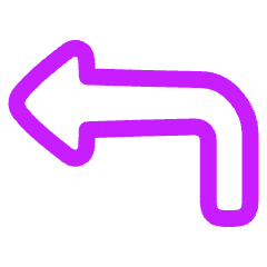 Triangle Arrow Bend Up Left Icon from Plump Neon Set