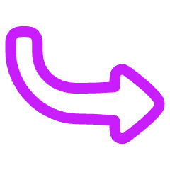 Triangle Arrow Curve Down Right Icon from Plump Neon Set