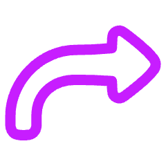 Triangle Arrow Curve Up Right Icon from Plump Neon Set