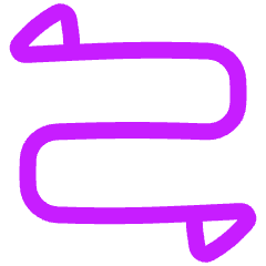 Triangle Arrow Curvy Both Direction 2 Icon from Plump Neon Set