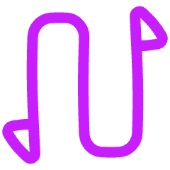 Triangle Arrow Curvy Up Down 1 Icon from Plump Neon Set