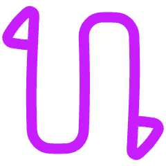 Triangle Arrow Curvy Up Down 2 Icon from Plump Neon Set