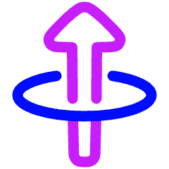 Triangle Arrow Elipse Up Icon from Plump Neon Set