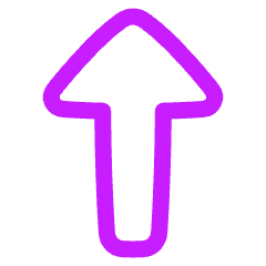 Triangle Arrow Up 1 Icon from Plump Neon Set