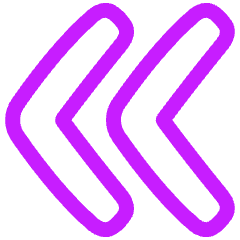 Double Tailless Line Arrow Left Icon from Plump Neon Set