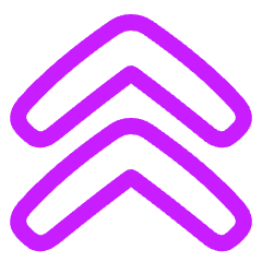 Double Tailless Line Arrow Up Icon from Plump Neon Set