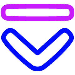 Tailless Line Arrow Down 2 Icon from Plump Neon Set