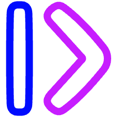 Tailless Line Arrow Right 2 Icon from Plump Neon Set