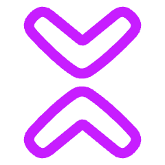 Tailless Line Arrow Shrink Vertical Icon from Plump Neon Set
