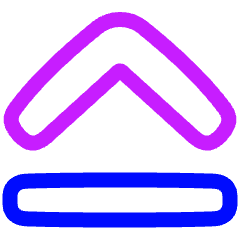 Tailless Line Arrow Up 2 Icon from Plump Neon Set