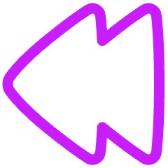 Double Tailless Triangle Arrow Left Icon from Plump Neon Set