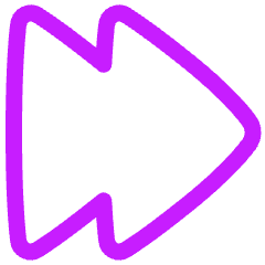 Double Tailless Triangle Arrow Right Icon from Plump Neon Set