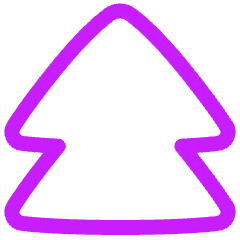 Double Tailless Triangle Arrow Up Icon from Plump Neon Set