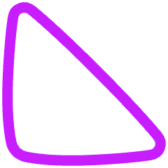 Tailless Triangle Arrow Bottom Left Icon from Plump Neon Set