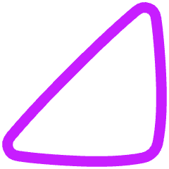 Tailless Triangle Arrow Bottom Right Icon from Plump Neon Set