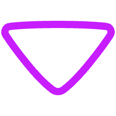 Tailless Triangle Arrow Down 1 Icon from Plump Neon Set