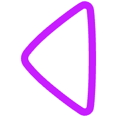 Tailless Triangle Arrow Left 1 Icon from Plump Neon Set