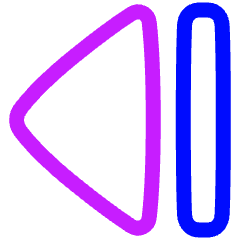 Tailless Triangle Arrow Left 2 Icon from Plump Neon Set