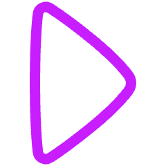 Tailless Triangle Arrow Right 1 Icon from Plump Neon Set