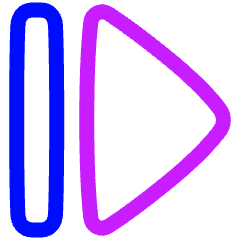 Tailless Triangle Arrow Right 2 Icon from Plump Neon Set