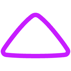 Tailless Triangle Arrow Up 1 Icon from Plump Neon Set
