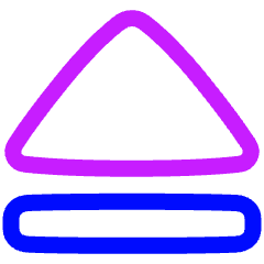 Tailless Triangle Arrow Up 2 Icon from Plump Neon Set