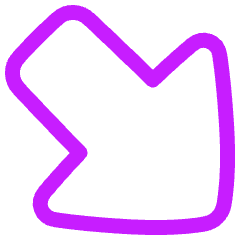 Thick Arrow Diagonal Bottom Right Large Icon from Plump Neon Set