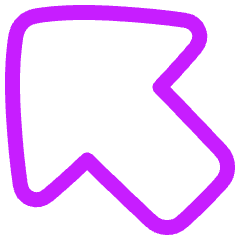 Thick Arrow Diagonal Upper Left Large Icon from Plump Neon Set