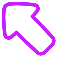 Thick Arrow Diagonal Upper Left Icon from Plump Neon Set