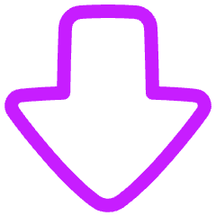 Thick Arrow Down Large Icon from Plump Neon Set