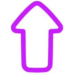 Thick Arrow Up Icon from Plump Neon Set