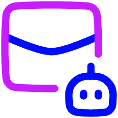 Ai Email Generator Robot Icon from Plump Neon Set