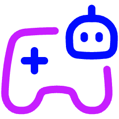 Ai Gaming Robot Icon from Plump Neon Set