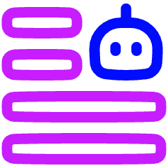 Ai Generate Text Robot Icon from Plump Neon Set