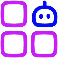 Ai Generate Variation Robot Icon from Plump Neon Set