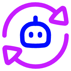 Ai Redo Robot Icon from Plump Neon Set