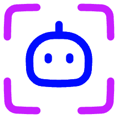 Ai Scanner Robot Icon from Plump Neon Set