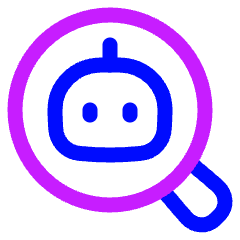 Ai Upscale Robot Icon from Plump Neon Set