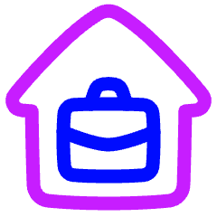 Business Profession Home Office Icon from Plump Neon Set