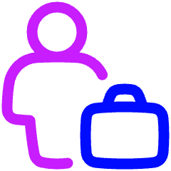 Office Worker Icon from Plump Neon Set