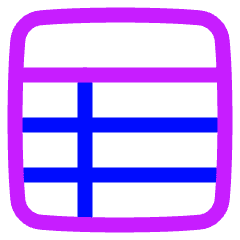 Table Icon from Plump Neon Set