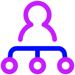 Work Organization Icon from Plump Neon Set