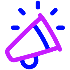Announcement Megaphone Icon from Plump Neon Set