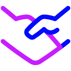 Business Handshake Icon from Plump Neon Set